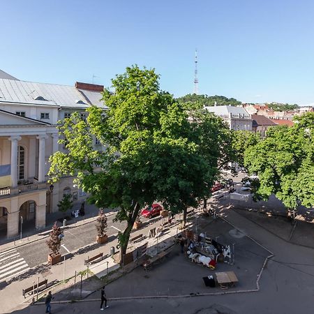 לבוב Квартира Віп В Центрі На Вулиці Проспект Свободи 22 Біля Оперного Театру Біля Вернісажу מראה חיצוני תמונה